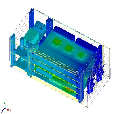 Analysis of a 3D Fan using MRF approach in ANSYS Icepak